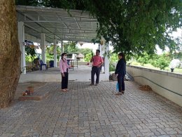 ลงพื้นที่สำรวจความเรียบร้อยการดำเนินการจัดทำโครงการปรับภูมิทัศน์ภายในหมู่บ้าน บ้านแม่ทาหลง - ท่าศาลา หมู่ที่ 9