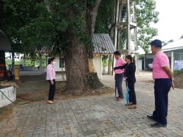 ลงพื้นที่สำรวจความเรียบร้อยการดำเนินการจัดทำโครงการปรับภูมิทัศน์ภายในหมู่บ้าน บ้านแม่ทาหลง - ท่าศาลา หมู่ที่ 9