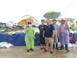 ลงพื้นที่ติดตามสถานการณ์น้ำในแม่น้ำกวง ลำน้ำทา เนื่องจากเกิดสถานการณ์อุทกภัยจากฝนตกหนักถึงหนักมากในพื้นที่