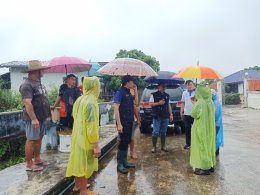 ลงพื้นที่ติดตามสถานการณ์น้ำในแม่น้ำกวง ลำน้ำทา เนื่องจากเกิดสถานการณ์อุทกภัยจากฝนตกหนักถึงหนักมากในพื้นที่