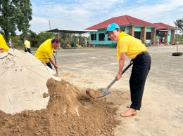 กิจกรรมจิตอาสาพัฒนาทำความสะอาด ปลูกต้นไม้ ปรับปรุงภูมิทัศน์บริเวณรอบสำนักงานเทศบาลตำบลท่าเชียงทอง เนื่องในวัน "สิ่งแวดล้อมไทย" ประจำปี 2566