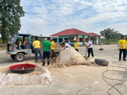 กิจกรรมจิตอาสาพัฒนาทำความสะอาด ปลูกต้นไม้ ปรับปรุงภูมิทัศน์บริเวณรอบสำนักงานเทศบาลตำบลท่าเชียงทอง เนื่องในวัน "สิ่งแวดล้อมไทย" ประจำปี 2566