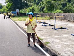 จัด"กิจกรรมปรับปรุงภูมิทัศน์ ตัดกิ่งไม้ที่บดบังทัศนะวิสัย จุดเสี่ยงอุบัติเหตุ ในเขตพื้นที่เทศบาลตำบลท่าเชียงทอง"