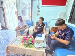 ให้การต้อนรับผู้แทนสมาชิกสภาผู้แทนราษฎร นายวิทวิสิทธิ์ ปันสวนปลูก สมาชิกสภาผู้แทนราษฏร จังหวัดลำพูน เขต 1 ในการประสานงานการขอรับสนับสนุนงบประมาณโครงการก่อสร้างเขื่อนป้องกันตลิ่งเรียบริมน้ำกวงบ้านสันมะกรูด หมู่ที่ 2 