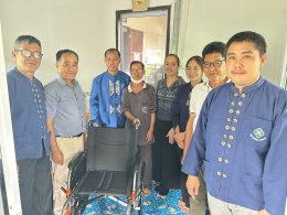 ลงพื้นที่มอบรถเข็นนั่งคนพิการ (Wheel Chair) จำนวน 9 คัน แก่ประชาชนในเขตพื้นที่เทศบาลตำบลท่าเชียงทอง