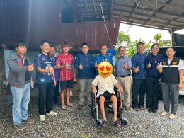 ลงพื้นที่มอบรถเข็นนั่งคนพิการ (Wheel Chair) จำนวน 9 คัน แก่ประชาชนในเขตพื้นที่เทศบาลตำบลท่าเชียงทอง