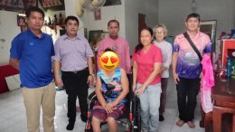 ลงพื้นที่มอบรถเข็นนั่งคนพิการ (Wheel Chair)