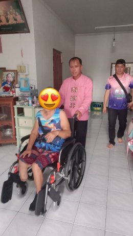 ลงพื้นที่มอบรถเข็นนั่งคนพิการ (Wheel Chair)