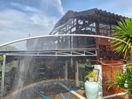  ออกเหตุดับไฟไหม้บ้านเรือนประชาชน เขตพื้นที่เทศบาลตำบลป่าซาง