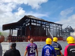  ออกเหตุดับไฟไหม้บ้านเรือนประชาชน เขตพื้นที่เทศบาลตำบลป่าซาง