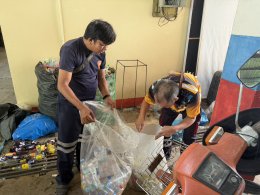 กิจกรรมซื้อขายขยะรีไซเคิล กองทุนสิ่งแวดล้อมเทศบาลตำบลท่าเชียงทอง