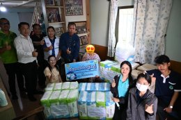 ลงพื้นที่มอบผ้าอ้อมผู้ใหญ่ให้แก่ผู้สูงอายุที่มีภาวะพึ่งพิงในเขตพื้นที่เทศบาลตำบลท่าเชียงทอง