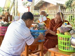ร่วมงานทำบุญใจบ้าน หมู่ที่ 4 บ้านสันมะโก