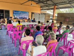 ประชุมประชาคม (การทบทวนแผนพัฒนาท้องถิ่น พ.ศ. 2566 - 2570 ) ของเทศบาลตำบลท่าเชียงทอง หมู่ที่ 9 ท่าศาลา - แม่ทาหลง