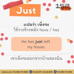 คำบอกเวลาที่ใช้คู่กับ Present Perfect Tense