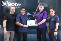 ขอขอบคุณ ทีมงานบริหาร และฝ่ายเทคนิค จากบริษัท HB BODY นำทีมอบรมผลิตภัณฑ์สีพ่นรถยนต์ @ LK AUTO TRAINING ACADEMY LOGO วันที่ 3-4 มี.ค. 2569