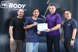 ขอขอบคุณ ทีมงานบริหาร และฝ่ายเทคนิค จากบริษัท HB BODY นำทีมอบรมผลิตภัณฑ์สีพ่นรถยนต์ @ LK AUTO TRAINING ACADEMY LOGO วันที่ 3-4 มี.ค. 2569