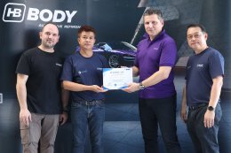 ขอขอบคุณ ทีมงานบริหาร และฝ่ายเทคนิค จากบริษัท HB BODY นำทีมอบรมผลิตภัณฑ์สีพ่นรถยนต์ @ LK AUTO TRAINING ACADEMY LOGO วันที่ 3-4 มี.ค. 2569