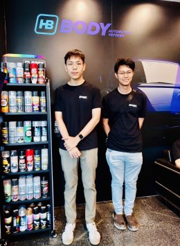 ผู้บริหาร และ ฝ่ายเทคนิคจากบริษัท  HB BODY นำทีมอบรมผลิตภัณฑ์สีพ่นรถยนต์ @Training Center Thailand  13 March 2024.