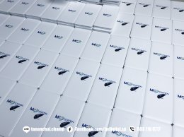 สกรีนโลโก้บนบน Power Bank ลาย MC Station 