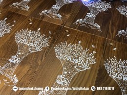 พิมพ์ภาพลงบน ไม้สี่เหลี่ยมผืนผ้า ขัดเงา