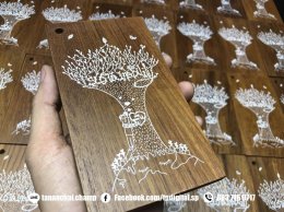 พิมพ์ภาพลงบน ไม้สี่เหลี่ยมผืนผ้า ขัดเงา