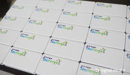 สกรีน Power Bank สกรีนพาวเวอร์แบงค์สีขาว ลาย PTTEP Teenergy