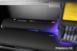 สกรีนโลโก้ลงลำโพงสีดำด้าน  ลายโลโก้ AIS Samsung Mobike Property Perfect