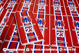 งานสกรีนโลโก้ลงบน Power Bank สกรีนลายตามตำแหน่งที่ต้องการ พิมพ์ด้วยหมึก uv ด้วนระบบสี C M Y K W Cr Primer