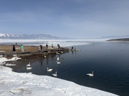 ทะเลสาบไซ่หลี่มู่ (Sailimu Lake) ซินเจียง ประเทศจีน