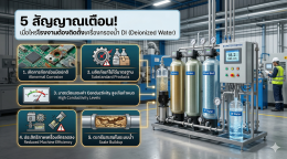 5 สัญญาณเตือน! เมื่อไหร่โรงงานต้องติดตั้งเครื่องกรองน้ำ DI (Deionized Water)