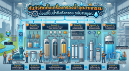 คัมภีร์ติดตั้งเครื่องกรองน้ำอุตสาหกรรม ตั้งแต่ปั๊มน้ำถึงถังกรอง ฉบับสมบูรณ์