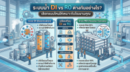 ระบบน้ำ DI vs RO ต่างกันอย่างไร เลือกแบบไหนให้เหมาะกับโรงงานคุณ