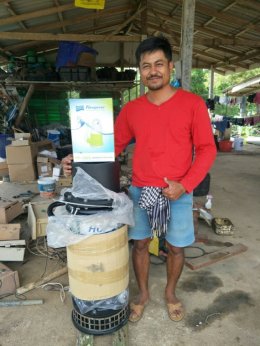 Job Report ：ฟาร์มกุ้ง จังหวัดกระบี่