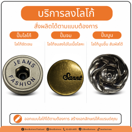 Custom Denim & Metal Buttons with Premium Finishing and Logo Service
