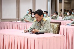 พลเอก เดชนิธิศ เหลืองงามขำ ผอ.อผศ. ได้แถลงนโยบายการปฏิบัติงาน ประจำปีงบประมาณ พ.ศ. ๒๕๖๗ ให้แก่หัวหน้าหน่วยขึ้นตรงองค์การสงเคราะห์ทหารผ่านศึก, หัวหน้าหน่วยงานกิจการพิเศษ 