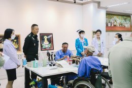 การตรวจเยี่ยมการดำเนินงานของโรงพยาบาลฯ โดยรองผู้อำนวยการองค์การสงเคราะห์ทหารผ่านศึก