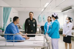 การตรวจเยี่ยมการดำเนินงานของโรงพยาบาลฯ โดยรองผู้อำนวยการองค์การสงเคราะห์ทหารผ่านศึก