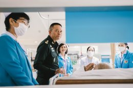 การตรวจเยี่ยมการดำเนินงานของโรงพยาบาลฯ โดยรองผู้อำนวยการองค์การสงเคราะห์ทหารผ่านศึก