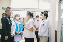 การตรวจเยี่ยมการดำเนินงานของโรงพยาบาลฯ โดยรองผู้อำนวยการองค์การสงเคราะห์ทหารผ่านศึก
