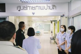 การตรวจเยี่ยมการดำเนินงานของโรงพยาบาลฯ โดยรองผู้อำนวยการองค์การสงเคราะห์ทหารผ่านศึก