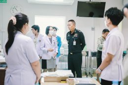 การตรวจเยี่ยมการดำเนินงานของโรงพยาบาลฯ โดยรองผู้อำนวยการองค์การสงเคราะห์ทหารผ่านศึก