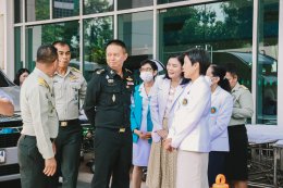 การตรวจเยี่ยมการดำเนินงานของโรงพยาบาลฯ โดยรองผู้อำนวยการองค์การสงเคราะห์ทหารผ่านศึก