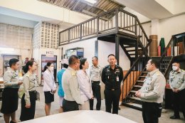 การตรวจเยี่ยมการดำเนินงานของโรงพยาบาลฯ โดยรองผู้อำนวยการองค์การสงเคราะห์ทหารผ่านศึก