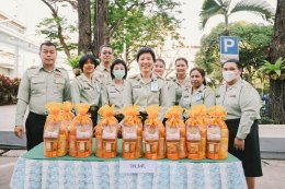 พิธีเจริญพระพุทธมนต์และพิธีทำบุญตักบาตร ณ องค์การสงเคราะห์ทหารผ่านศึก เนื่องในเทศกาลวันขึ้นปีใหม่ 2568