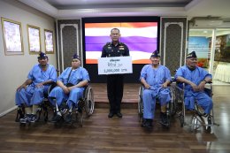 พลเอก เดชนิธิศ เหลืองงามขำ ผู้อำนวยการองค์การสงเคราะห์ทหารผ่านศึก ให้การต้อนรับ คุณปิยะ ซอโสตถิกุล กรรมการบริหาร จาก บริษัท นันยางมาร์เก็ตติ้ง จำกัด มอบเงิน จำนวน 1,000,000 บาท ให้กับโรงพยาบาลทหารผ่านศึก 