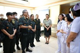 คณะนักศึกษาวิชาทหารหลักสูตรผู้กำกับนักศึกษาวิชา รุ่นที่ 51 เยี่ยมบำรุงขวัญทหารผ่านศึก และจัดกิจกรรมจิตอาสา เราทำความดี ด้วยหัวใจ ที่โรงพยาบาลทหารผ่านศึก