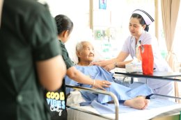 คณะนักศึกษาวิชาทหารหลักสูตรผู้กำกับนักศึกษาวิชา รุ่นที่ 51 เยี่ยมบำรุงขวัญทหารผ่านศึก และจัดกิจกรรมจิตอาสา เราทำความดี ด้วยหัวใจ ที่โรงพยาบาลทหารผ่านศึก