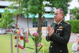 พลเอก เดชนิธิศ เหลืองงามขำ ผอ.อผศ. และนายก สมศ. ร่วมอำลาทหารผ่านศึก ที่รพ.ผศ.