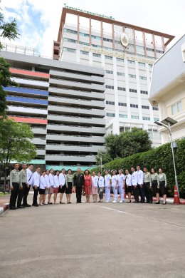 พลเอก เดชนิธิศ เหลืองงามขำ ผอ.อผศ. และนายก สมศ. ร่วมอำลาทหารผ่านศึก ที่รพ.ผศ.